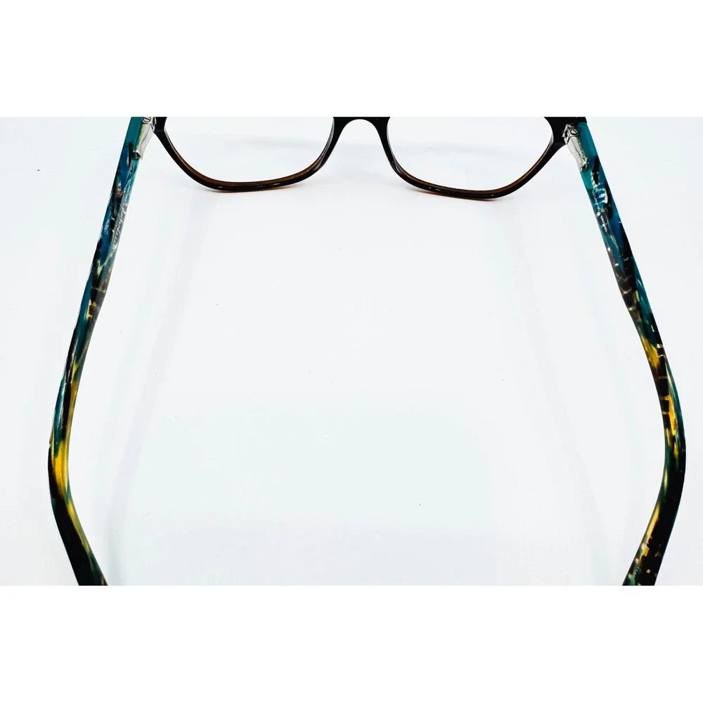 Wittnauer Delaney Eyeglasses Womens Brown Teal Cat Eye Frames 53-16-135